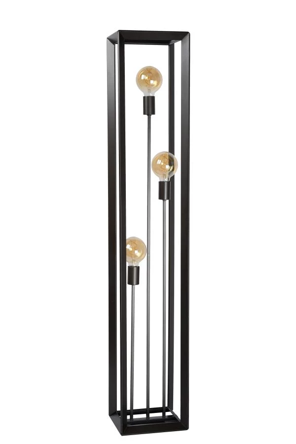 Lucide THOR - Lampadaire - 3xE27 - Fer gris - éteint